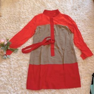 EUC color block silk Rolando Santana.